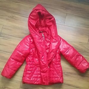 Tommy Hilfiger - Girls Red Puffy Coat - NEW